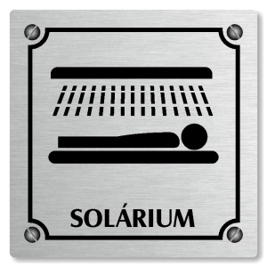 Solárium, 80x80mm, stříbrná, Kansas